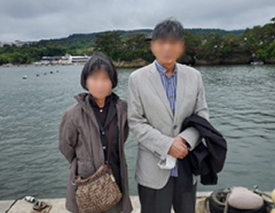 直葬散骨の様子