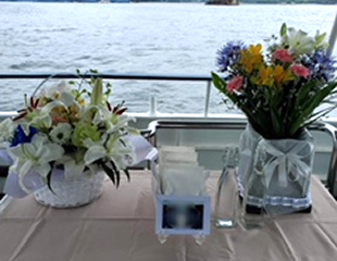 直葬散骨の様子