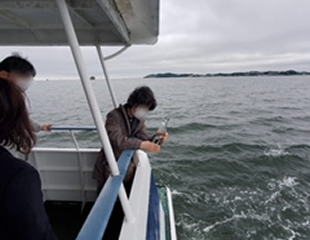 直葬散骨の様子