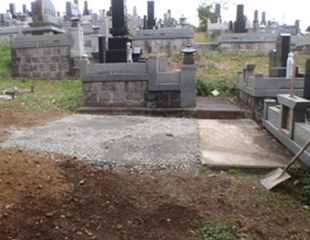 墓じまい工事終了後