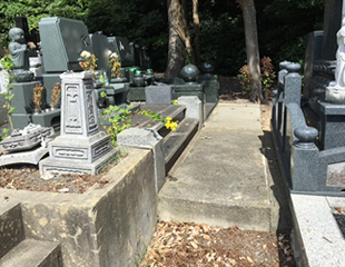 墓じまい前のお墓