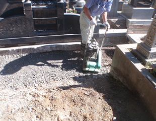 墓じまい工事終了後