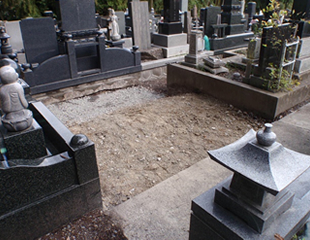 墓じまい工事終了後