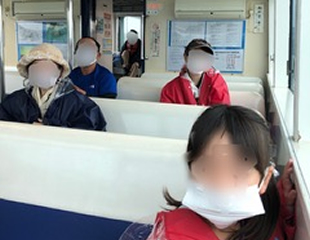 海洋散骨の様子