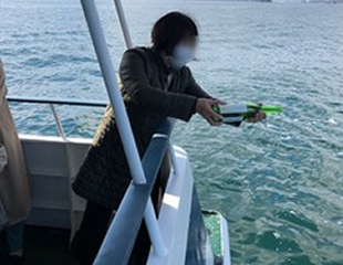 海洋葬の様子